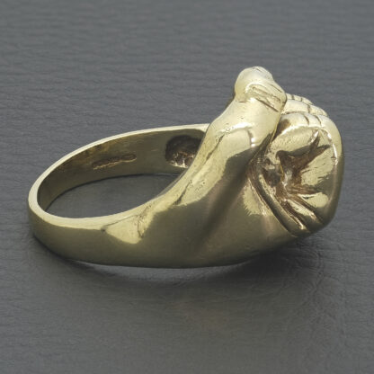 9ct Yellow Gold Fist Ring - Image 2