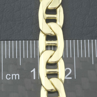9ct Yellow Gold Marina Bracelet 8'' 7mm - Image 4