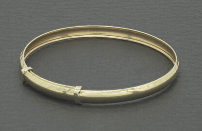 9ct Yellow Gold Children's Expandable Bangle - Image 2