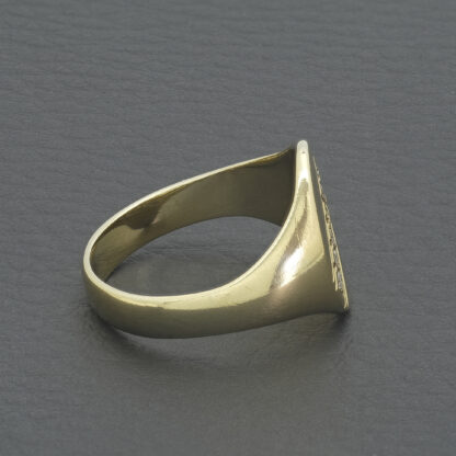 9ct Yellow Gold 0.09ct Diamond Signet Ring - Image 2