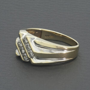 9ct Yellow Gold 0.50ct Diamond Crossover Ring