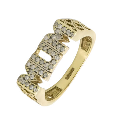 9ct Yellow Gold Gemstone Mum Ring