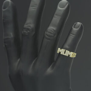 9ct Yellow Gold Gemstone Mum Ring