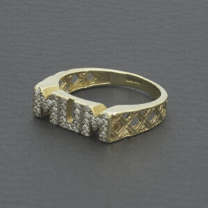 9ct Yellow Gold Gemstone Mum Ring