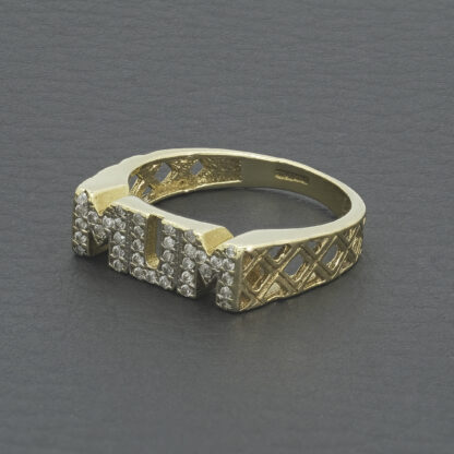 9ct Yellow Gold Gemstone Mum Ring - Image 3