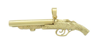 9ct Yellow Gold Shotgun Pendant