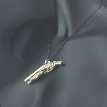 9ct Yellow Gold Shotgun Pendant - Image 2