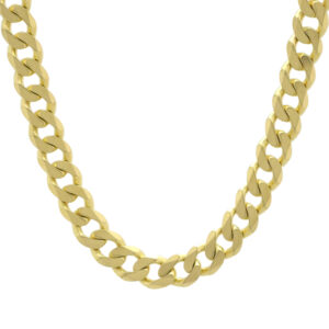 9ct Yellow Gold Curb Chain 22.5&#8243; 8.5mm