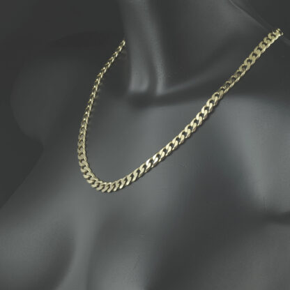 9ct Yellow Gold Curb Chain 22.5" 8.5mm - Image 4