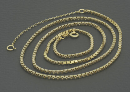 9ct Yellow Gold Box Link Chain 24" 2mm - Image 5