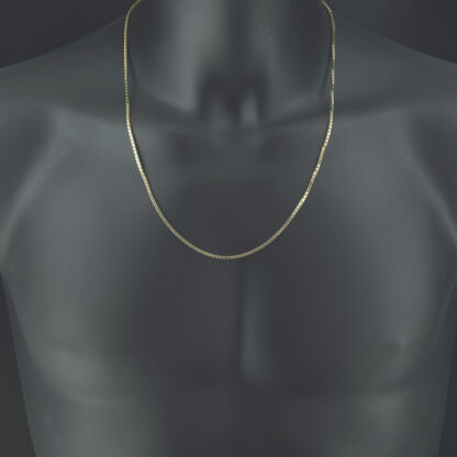 9ct Yellow Gold Box Link Chain 24" 2mm - Image 3