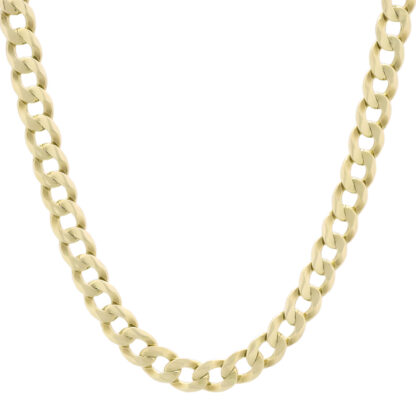 9ct Yellow Gold Curb Chain 24" 6.5mm