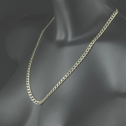 9ct Yellow Gold Curb Chain 24" 6.5mm - Image 4