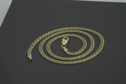 9ct Yellow Gold Fancy Curb Chain 21" 4mm - Image 5