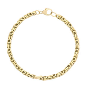 9ct Yellow Gold King Bracelet 8&#8243; 4.5mm