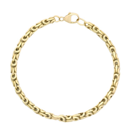 9ct Yellow Gold King Bracelet 8" 4.5mm
