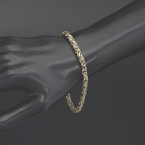 9ct Yellow Gold King Bracelet 8″ 4.5mm