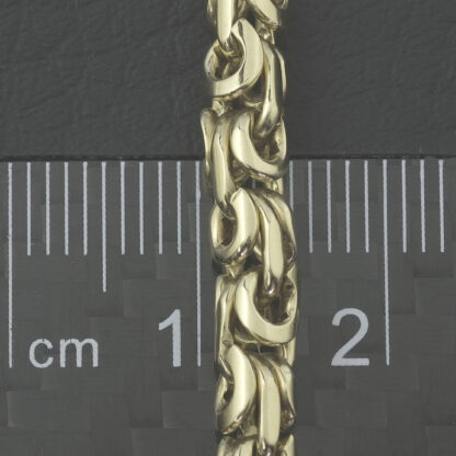 9ct Yellow Gold King Bracelet 8" 4.5mm - Image 4