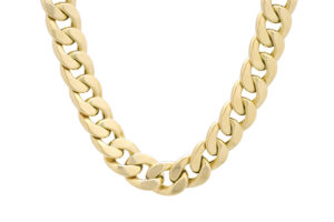 18ct Yellow Gold Curb Chain 20&#8243; 13mm