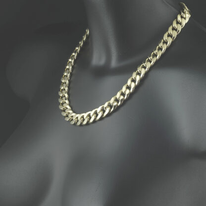 18ct Yellow Gold Curb Chain 20" 13mm - Image 4