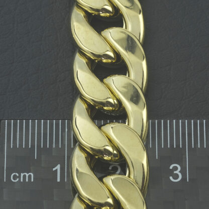 18ct Yellow Gold Curb Chain 20" 13mm - Image 2