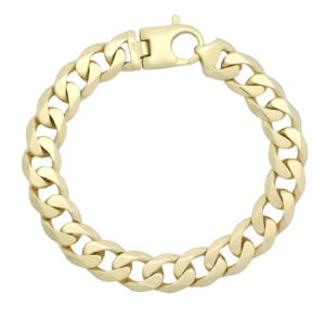 9ct Yellow Gold Curb Bracelet 8.5&#8243; 11.5mm
