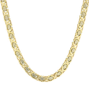9ct Yellow Gold Byzantine Chain 18.5&#8243; 5.5mm