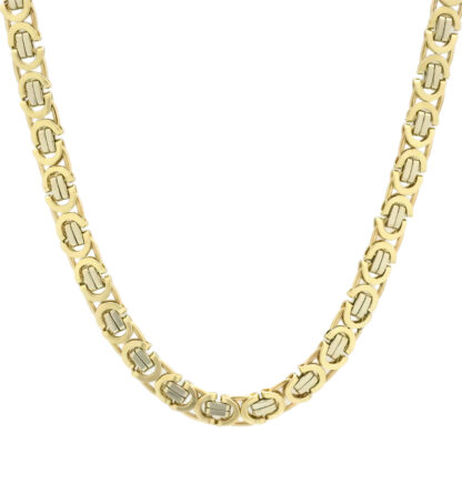 9ct Yellow Gold Byzantine Chain 18.5" 5.5mm