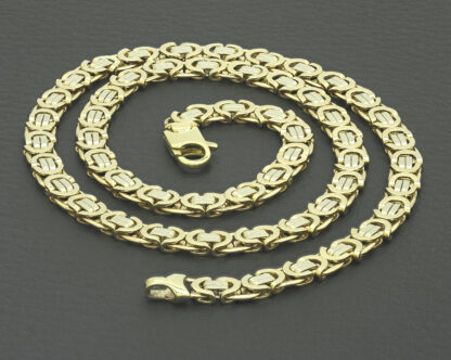 9ct Yellow Gold Byzantine Chain 18.5" 5.5mm - Image 5