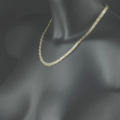 9ct Yellow Gold Byzantine Chain 18.5" 5.5mm - Image 4
