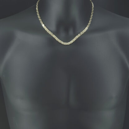 9ct Yellow Gold Byzantine Chain 18.5" 5.5mm - Image 3