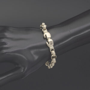 9ct Yellow Gold Boxing Glove Belcher Bracelet 6.5&#8243; 8mm