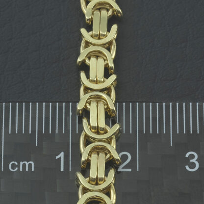 9ct Yellow Gold Byzantine Chain 22" 6mm - Image 2