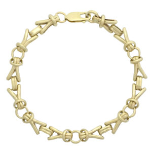 9ct Yellow Gold Fancy Link Bracelet 3.5mm 8&#8221;