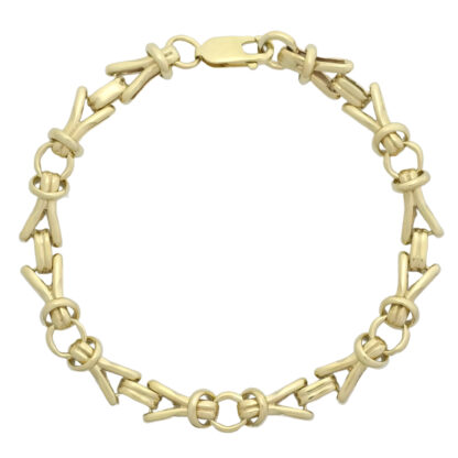 9ct Yellow Gold Fancy Link Bracelet 3.5mm 8''
