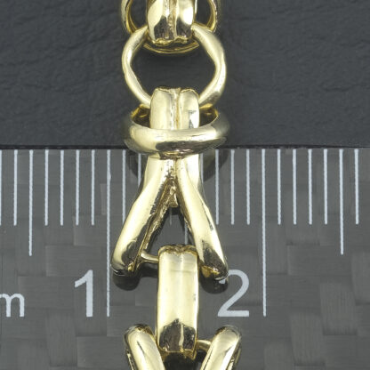 9ct Yellow Gold Fancy Link Bracelet 3.5mm 8'' - Image 4