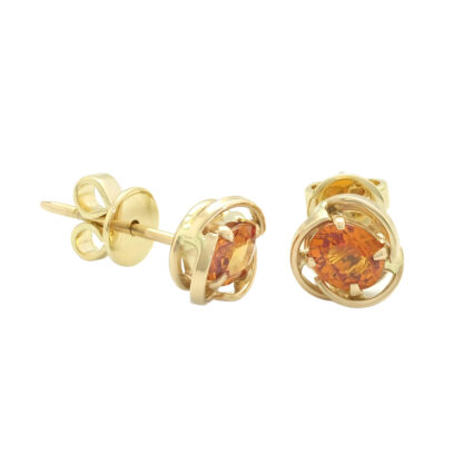 18ct Yellow Gold Citrene Stud Earrings