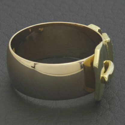 18ct Yellow Gold 0.12ct Diamond Buckle Ring - Image 4