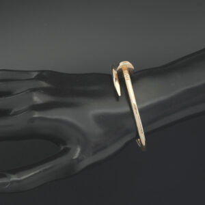 9ct Rose Gold Nail Bangle