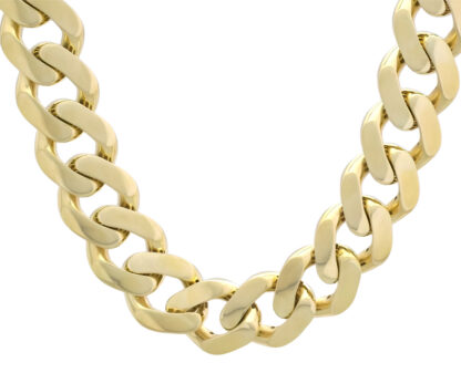 9ct Yellow Gold Curb Chain 28" 19.5mm