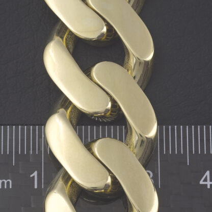 9ct Yellow Gold Curb Chain 28" 19.5mm - Image 5