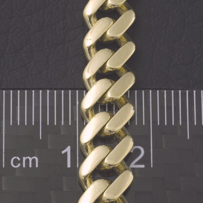 9ct Yellow Gold Curb Bracelet 8" 7.5mm - Image 2