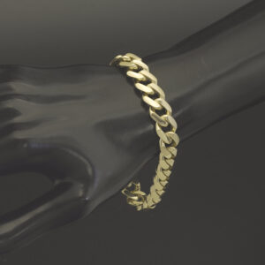9ct Yellow Gold Cuban Bracelet 7&#8243; 10.5mm