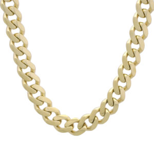 9ct Yellow Gold Curb Chain 24&#8243; 10.5mm