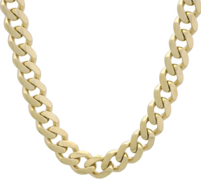 9ct Yellow Gold Curb Chain 24" 10.5mm