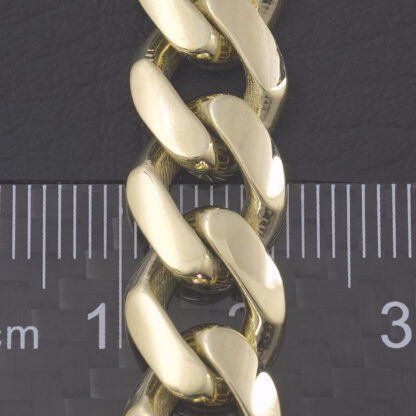 9ct Yellow Gold Curb Chain 24" 10.5mm - Image 5