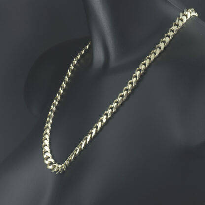 9ct Yellow Gold Curb Chain 24" 10.5mm - Image 3