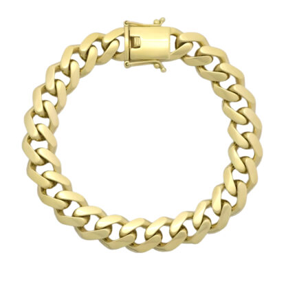 9ct Yellow Gold Curb Bracelet 7.5" 10.5mm