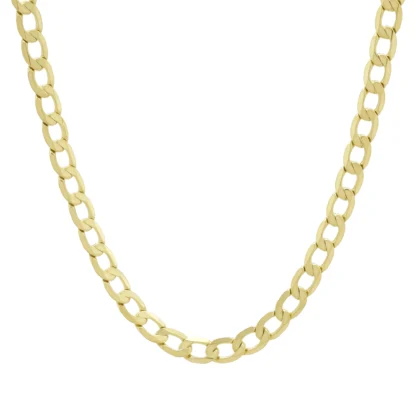 9ct Yellow Gold Curb Chain 21" 5mm
