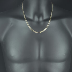 9ct Yellow Gold Curb Chain 21&#8243; 5mm